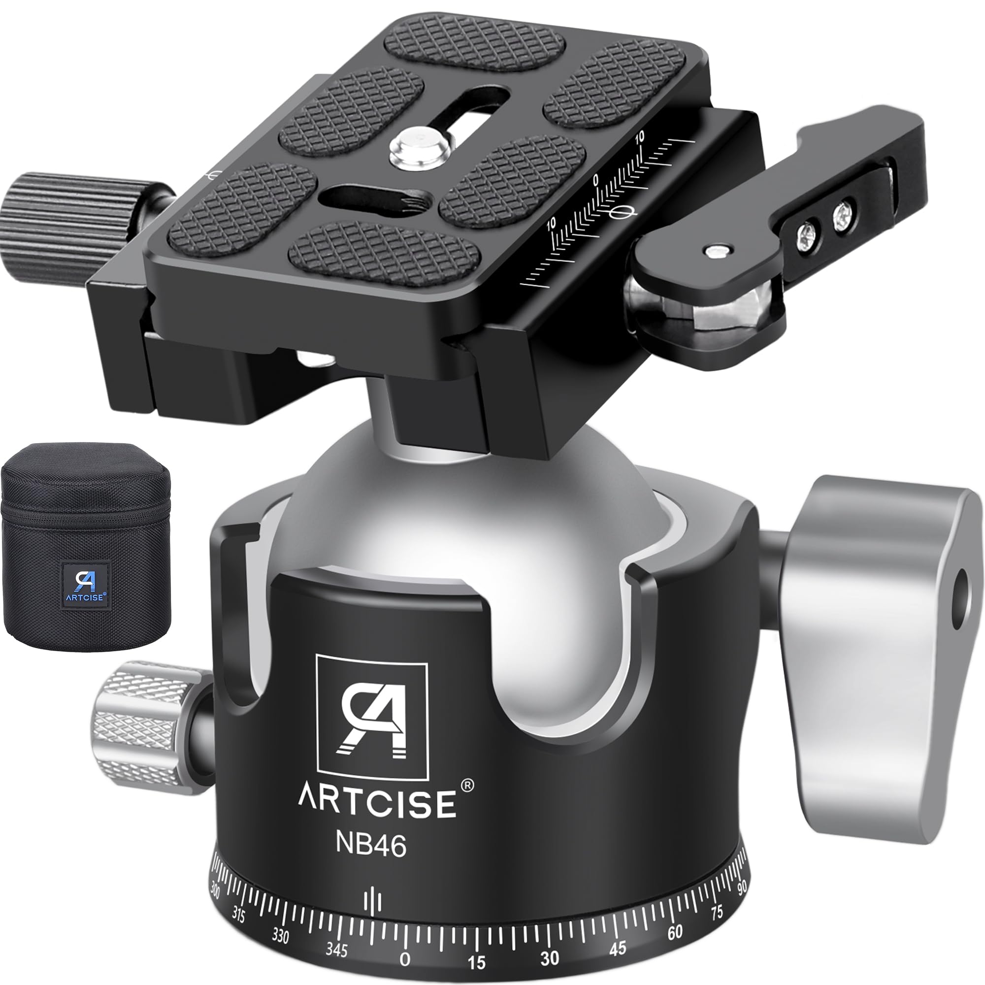 Amazon.com : 46mm Low ProfileTripod Ball Head with Lever Release
